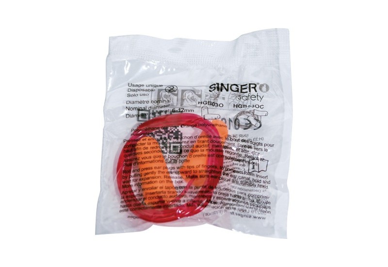 Bouchons oreille cordon SNR 38 dB EN 352-2 usage unique – Talia Plast 560618