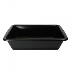 Auge de maçon Wilmart réf. 599132 – polyéthylène noir 25 litres, dimensions 580 x 380 x 160 mm, poids 1 440 g