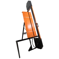 Coupeuse sans fil IMER TIGRIS 1250 CX vue d'ensemble du châssis monté avec fil diamanté et batterie 18 V