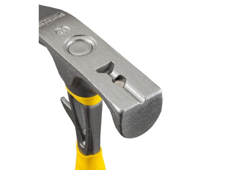 Tête forgée en acier au carbone trempé du marteau Nanovib 100230 avec aimant porte-clou
