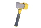 Embout caoutchouc jaune de la massette paveur Nanovib pour asseoir un pavé sans le marquer
