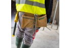 Bande rétro-réfléchissante de la bipoche Leborgne Batipro pour visibilité chantier en faible luminosité
