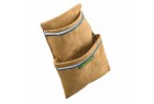 Maxipoche double charpentier Leborgne Batipro 492060 en croûte de cuir velours vue de face