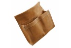 Pochette à clou Leborgne 492000 deux poches en croûte de cuir vue de face
