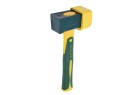 Embout caoutchouc jaune anti-chocs de la massette Leborgne Batipro 123348 pour pose sans marque