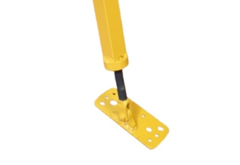 Platine de fixation désaxée de l'étai Sylvapro® avec trous Ø 10 mm et Ø 6,5 mm
