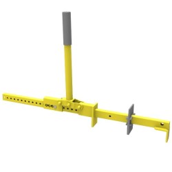 Redresseur de lames bois réglable Sylvapro® Leborgne à peinture époxy jaune pour terrasse