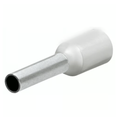 Boîte de 200 embouts de câble à col plastique version longue Knipex 97 99 350, 0,5 mm² blanc fût 10 mm