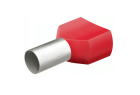 Boîte de 200 embouts de câble jumelés à col plastique Knipex 97 99 372, 2 x 1 mm² rouges