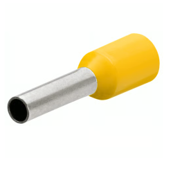 Boîte de 100 embouts de câble à col plastique version longue Knipex 97 99 356, 6 mm² jaune fût 18 mm