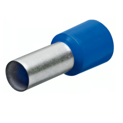 Boîte de 100 embouts de câble à col plastique Knipex 97 99 338, section 16 mm² bleu