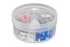Boîtier distributeur Knipex 97 99 906 avec 400 embouts de câble isolés et couvercle rotatif