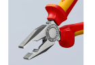 Pince universelle Knipex coupant un câble cuivre multibrin de 16 mm²