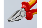 Zones de préhension plate et ronde de la pince universelle Knipex 03 06 160