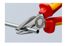 Pince universelle Knipex chromée à poignées confort multi-composants
