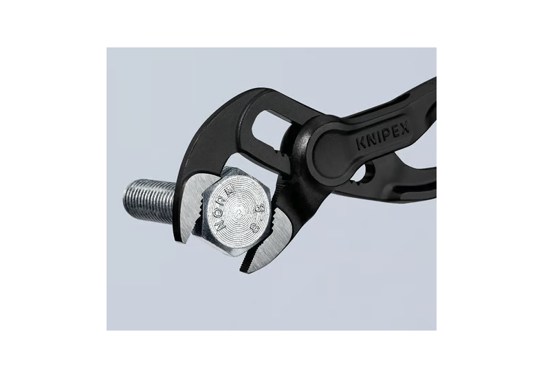 Charnière à double guidage de la pince Knipex Cobra XS, gage de durabilité
