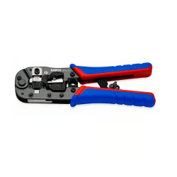 Pince à sertir Knipex 97 51 13 pour fiches Western RJ45 blindées, corps bruni