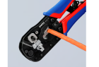 Pince à sertir Western RJ45 Knipex 190 mm, corps bruni et poignées bi-matière