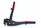 Pince Knipex sertissant des rails et montants alu de faux-plafond