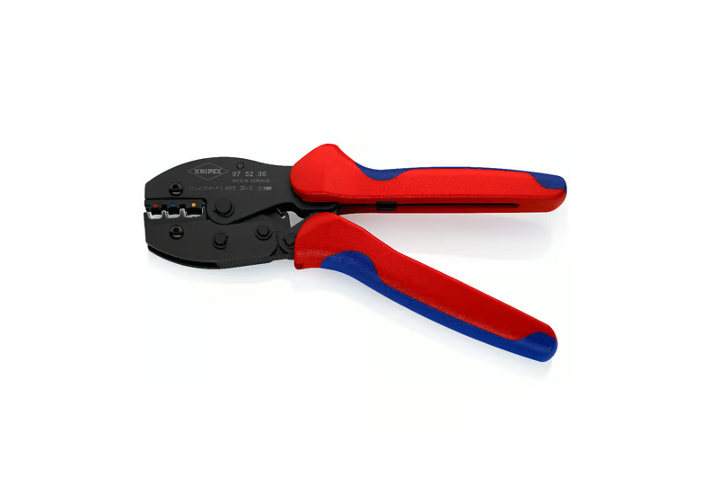 Sertissage d'une cosse isolée 0,5 à 6 mm² avec la pince Knipex PreciForce