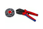 Pince à sertir Knipex MultiCrimp 97 33 LE à matrices interchangeables, corps bruni