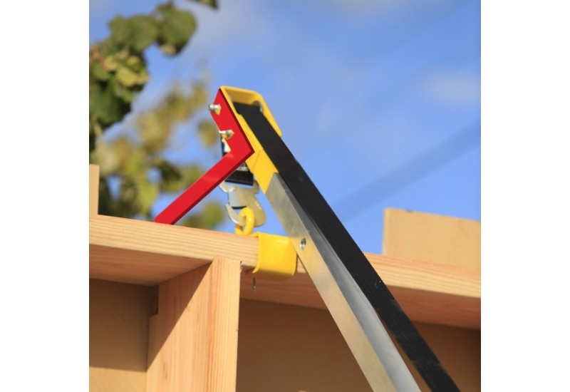 Platine de fixation désaxée du lève-murs Sylvapro Leborgne en gros plan