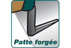 Patte forgée et manche bois certifié FSC de la truelle Leborgne 12 cm