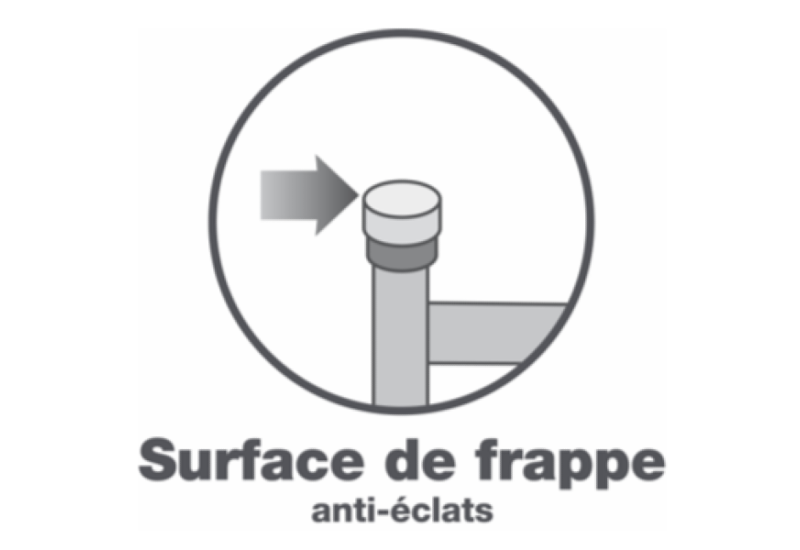Pointe antidérapante de 20 mm de l'enfonce-chevilles ferroviaire Leborgne