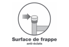 Pointe antidérapante de 20 mm de l'enfonce-chevilles ferroviaire Leborgne