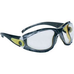 Lunettes de protection PACAYA CLEAR Delta Plus avec insert mousse amovible vue de face