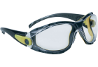 Lunettes de protection PACAYA CLEAR Delta Plus avec insert mousse amovible vue de face