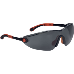 Lunettes de protection fumées à branches réglables VULCANO2 SMOKE Delta Plus vue de face