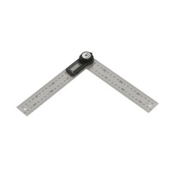 Rapporteur d'angle digital Wilmart 200 mm à règle inox graduée et écran