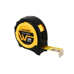 Mètre ruban Easy Touch Wilmart 3 m x 16 mm classe II, boîtier bi-matière compact