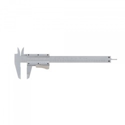 Pied à coulisse Autolock 150 mm Wilmart en acier chromé mat
