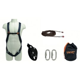 HARNAIS DE SECURITE + EQUIPEMENTS - KIT BUDGET + COMPLET PRET A L'EMPLOI - UNYC - TUBESCA COMABI - Réf: 09100051/09100052