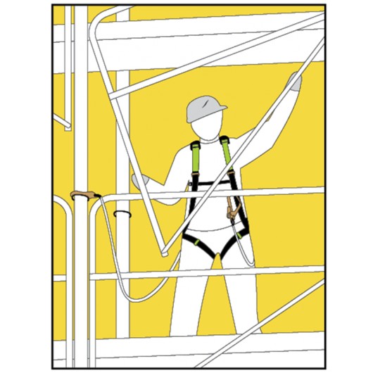 KIT ÉCHAFAUDAGE CONFORT AVEC HARNAIS DE SECURITE ET ACCESSOIRES - KRATOS SAFETY - Réf: FA8010900