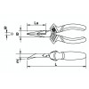 PINCE À BECS DEMI-RONDS COUDÉS - GAMME OUTILS PROFESSIONNELS - MOB - Réf: 9302200401