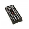 MODULE DE DOUILLES ET CLIQUETS 1/2'' 23 PIÈCES - GAMME CLIQUETS ET DOUILLES - MOB - Réf : 9562023001