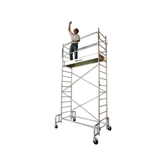 ECHAFAUDAGE ROULANT JUNIOR 250 - HAUTEUR TRAVAIL : 5.30M - ACIER - TUBESCA COMABI