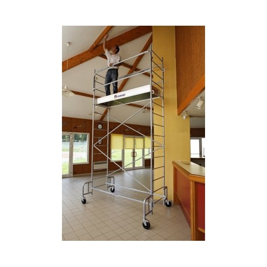 MONTAGE EN SECURITE - ECHAFAUDAGE ROULANT JUNIOR 250 - HAUTEUR TRAVAIL : 5.30M - ACIER - TUBESCA COMABI