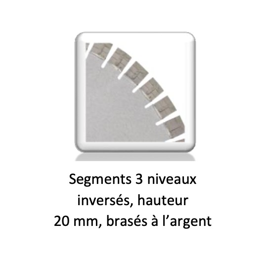 DISQUE DIAMANT GN30N, COUPE A EAU - POUR SCIE SUR TABLE A EAU - Ø 400 MM / ALESAGE 60 MM - GOLZ DISQUE DIAMANT GN30N, COUPE A EAU - POUR SCIE SUR TABLE A EAU - Ø 400 MM / ALESAGE 60 MM - GOLZ