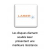 DISQUE DIAMANT LGB30, COUPE A SEC - POUR MEULEUSE - Ø 125 MM / ALESAGE 22.23 MM - GOLZ