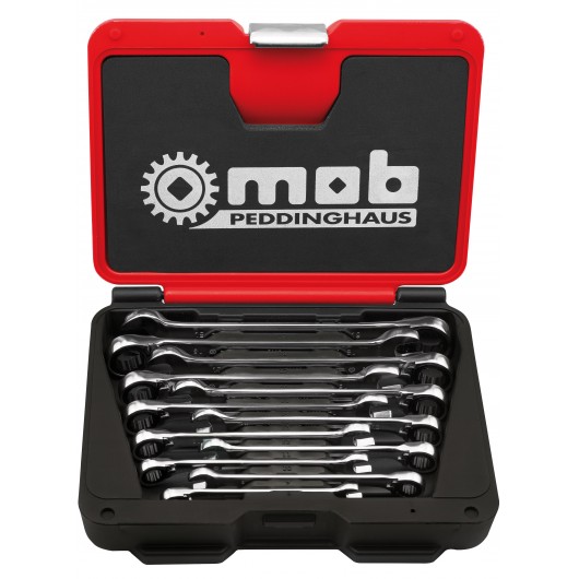 MOB Coffret 12 Clés Mixtes à Cliquet : Jeu Réversible 8-19mm Pro