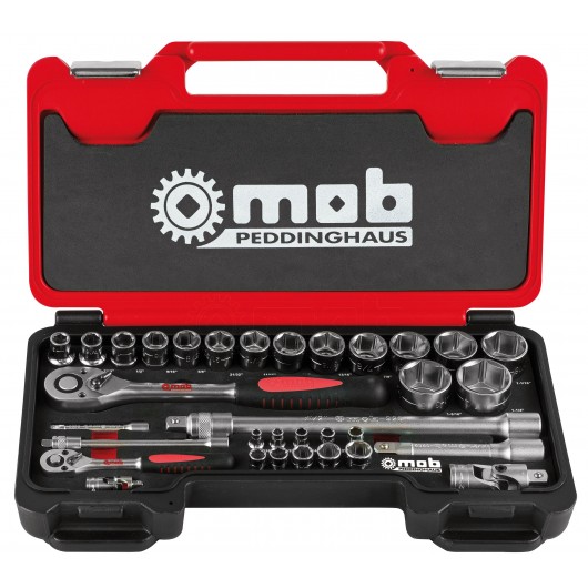 MOB Coffret Mixte 33 Pièces : Douilles Pouces & Cliquets Précision