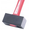 MASSETTE CARREE 1.25 KG MANCHE LE ROUGE - GAMME MARTEAUX ET OUTILS FORGES - OUTIL PROFESSIONNEL - MOB