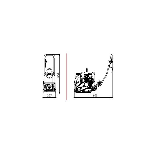 PACLITE LCC40W : Plaque vibrante thermique paysagiste