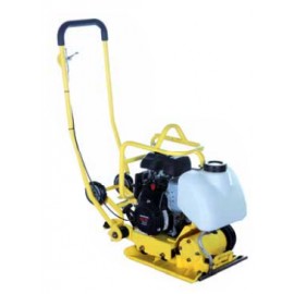 plaque vibrante professionnelle PACLITE LCC40W Honda GX100 arrosage roues compacteur