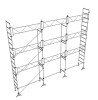 ALTRAD - Lot d'échafaudage de maçon VITO 49 - 80 m² - garde-corps: fixes