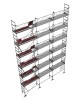 ALTRAD - Lot d'échafaudage de maçon VITO 49 - 140 m² - garde-corps: fixes
